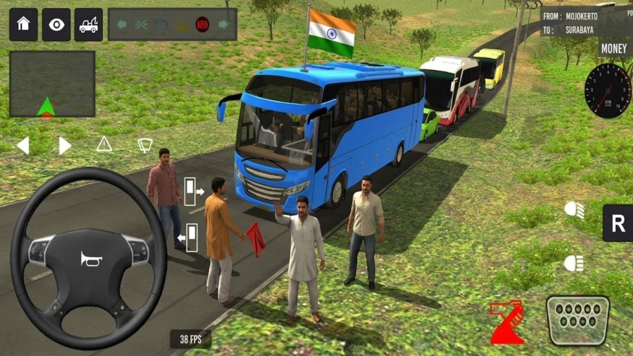 Indonesia Double Decker Bus Driving 😍🔥 | Euro Coach Bus Simulator Android Gameplay part 70