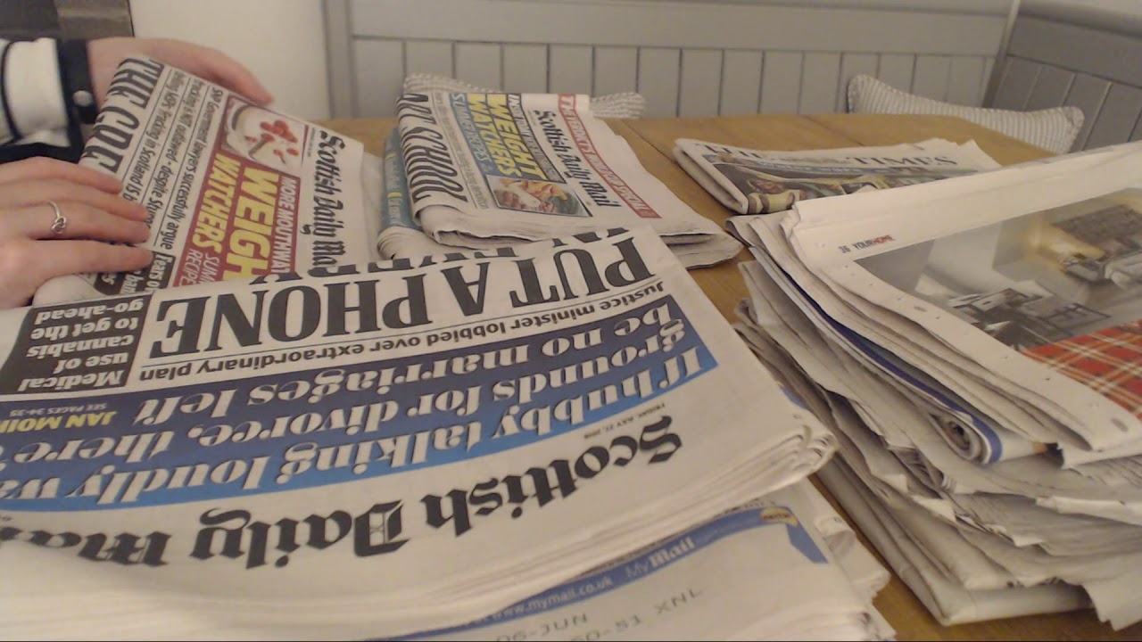 ASMR Sorting Through Old Newspapers Page Turning Whispers Intoxicating Sounds Sleep Help Relaxation