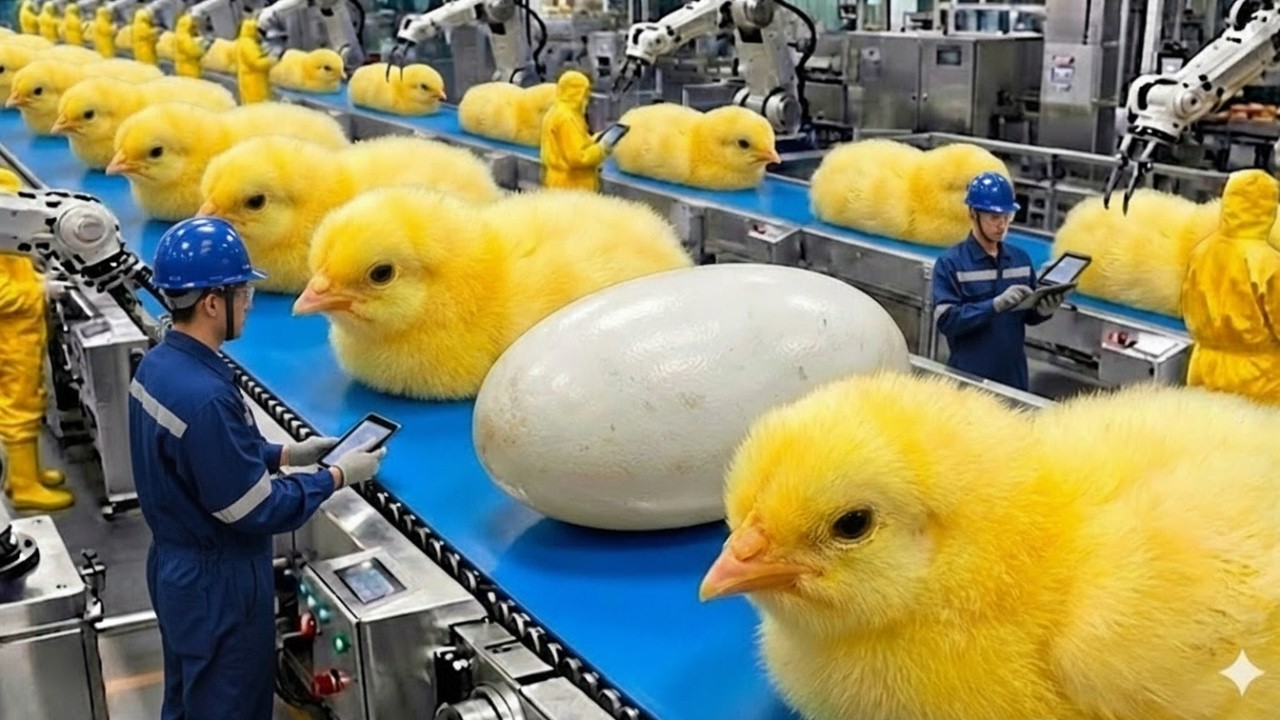 “Inside America’s Chicken Mega Factory – 1 Million Eggs Hatched & Raised in 30 Days!”