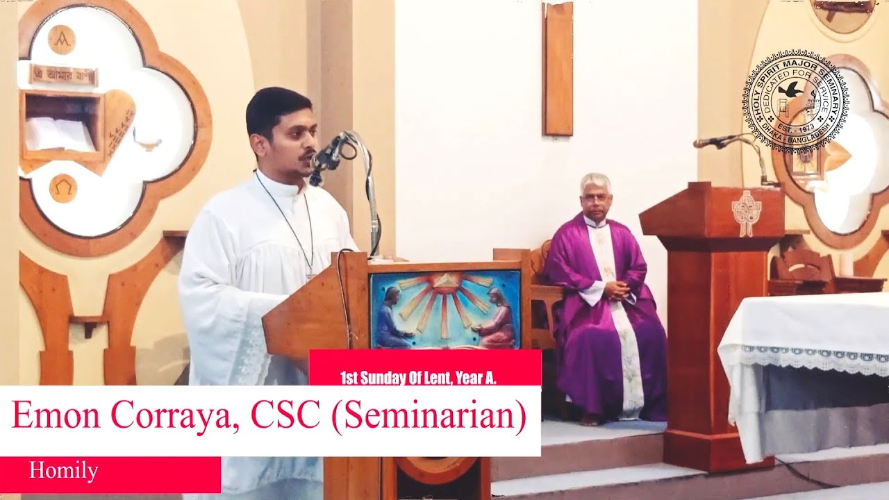 1st Sunday of Lent Homily | Seminarian Emon Corraya | Matthew 4:1–11