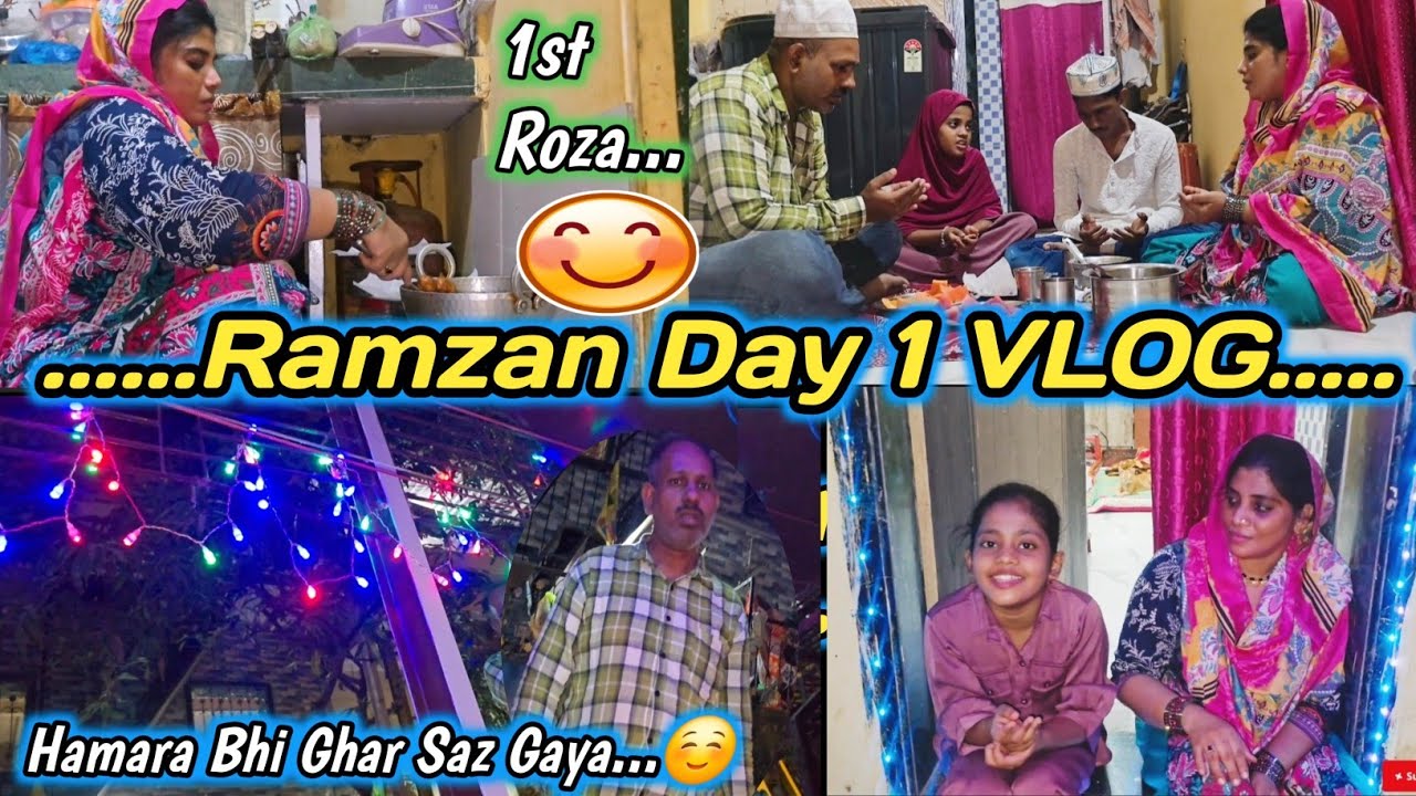 |•1st Roza Vlog Of Ramzan Mubarak ♥️ •| Hamara Bhi Ghar Saz Gaya ☺️ | #madinashaikh #dailyvlog #vlog