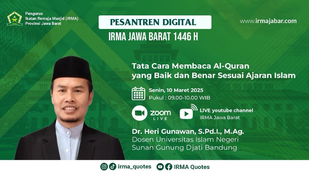 Materi 1 Tata Cara Membaca Al-Quran yang Baik dan Benar Sesuai Ajaran Islam | Pesantren Digital