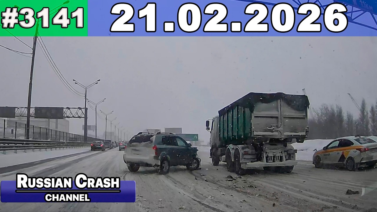 ДТП. Подборка на видеорегистратор за 21.02.2026 Февраль 2026
