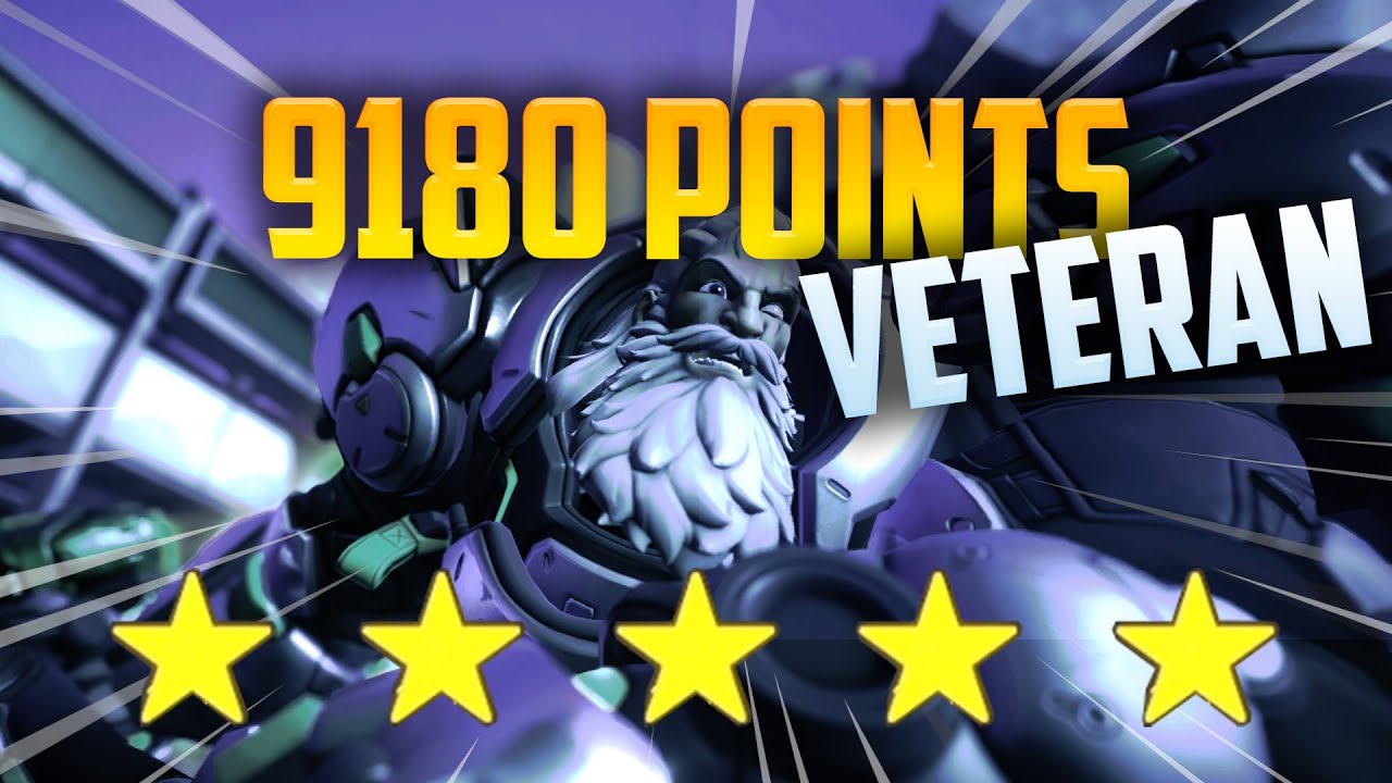 (9180 Points Maxed) REINHARDT | VETERAN | HERO MASTERY