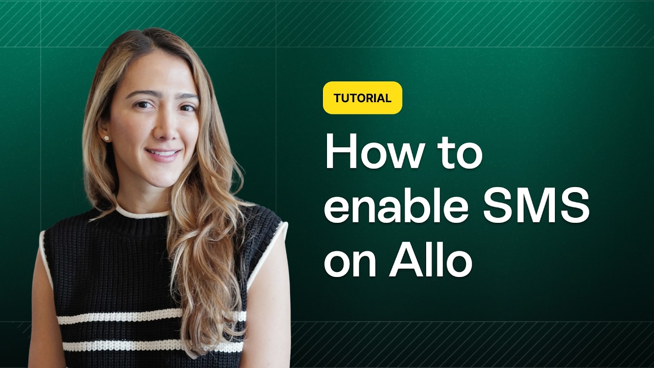 Set up SMS & 10DLC compliance on Allo