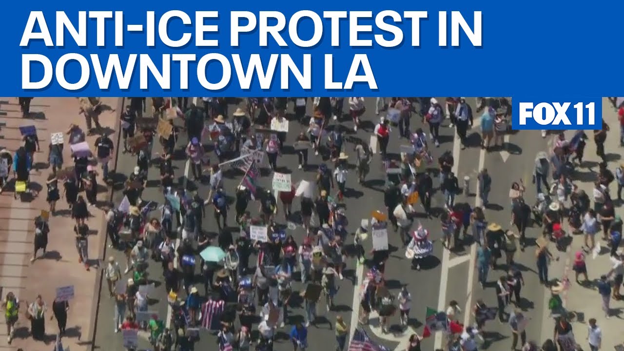 Rally against ICE, federal immigration enforcement underway in LA