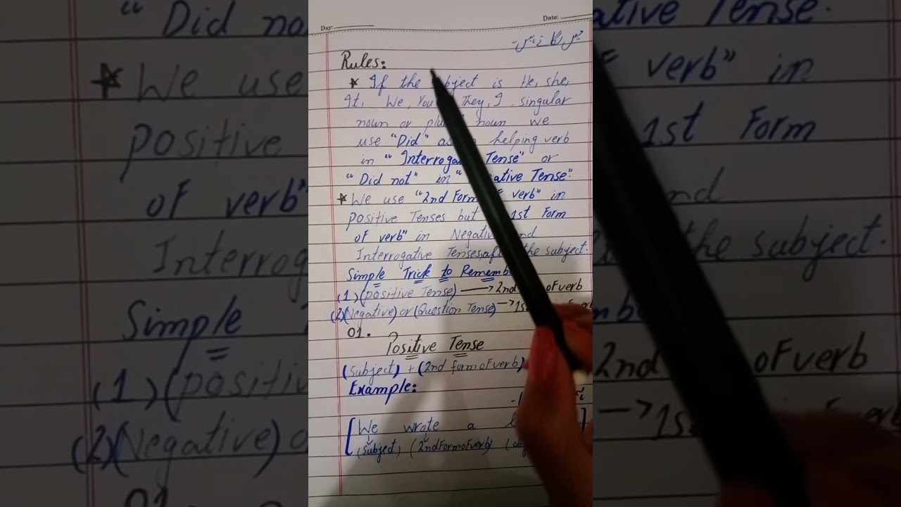 past indefinite tense #fbise #smh #smcoach #homeschooling