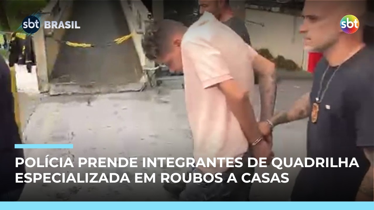 Três ladrões de residências de luxo são presos em São Paulo | #SBTBrasil
