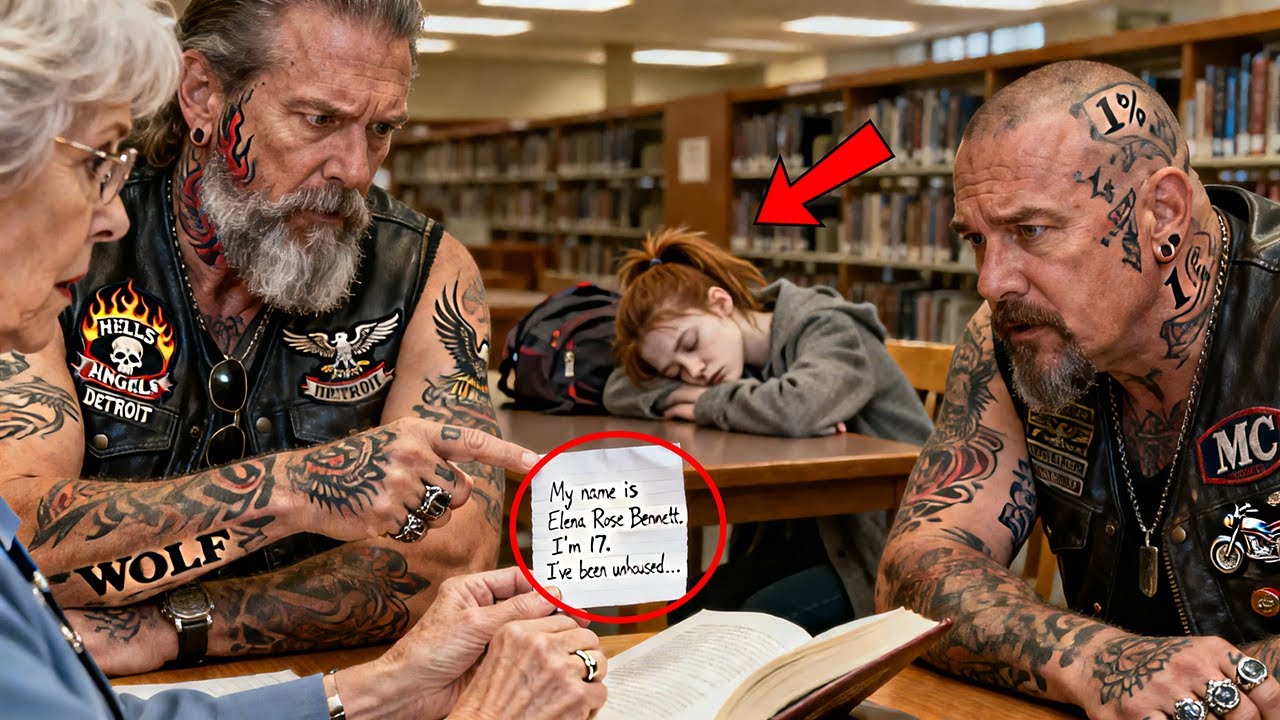 Homeless Girl Left Message in Library Book — Hours Later, What 400 Hells Angels Did Next...