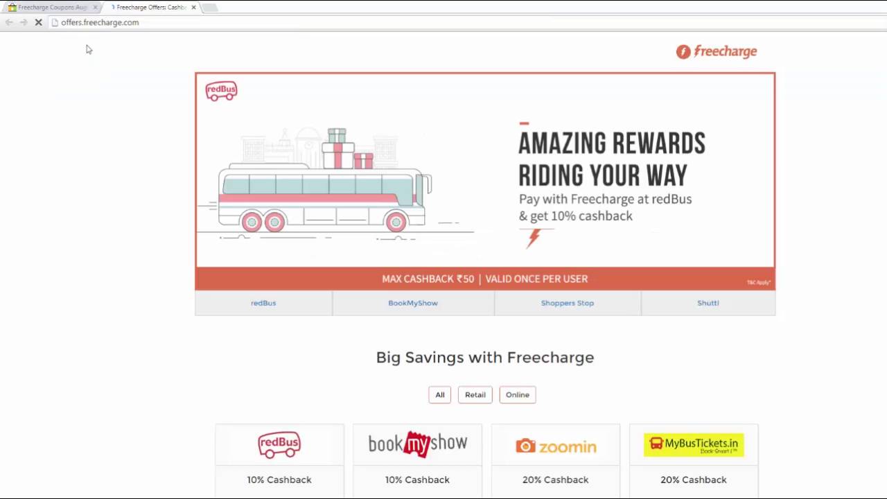 Freecharge Coupons