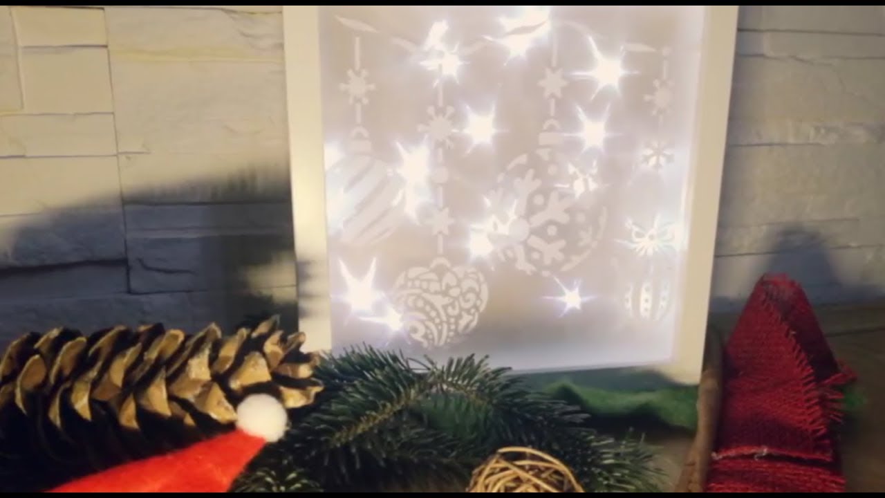 Zauberhaftes Weihnachtsbild mit Sternenfolie (DIY)