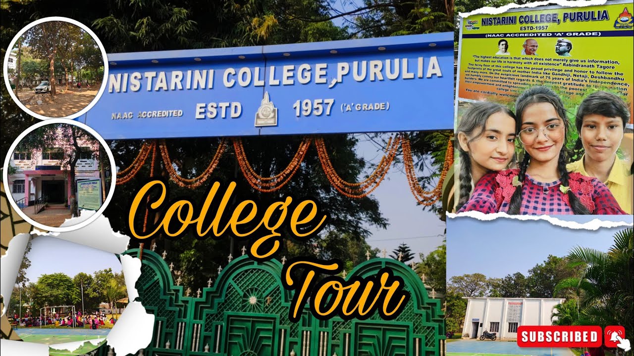MY college Tour 😁&hearts;️📍 Nistarini college purulia 💤#clg #vlog #viral 