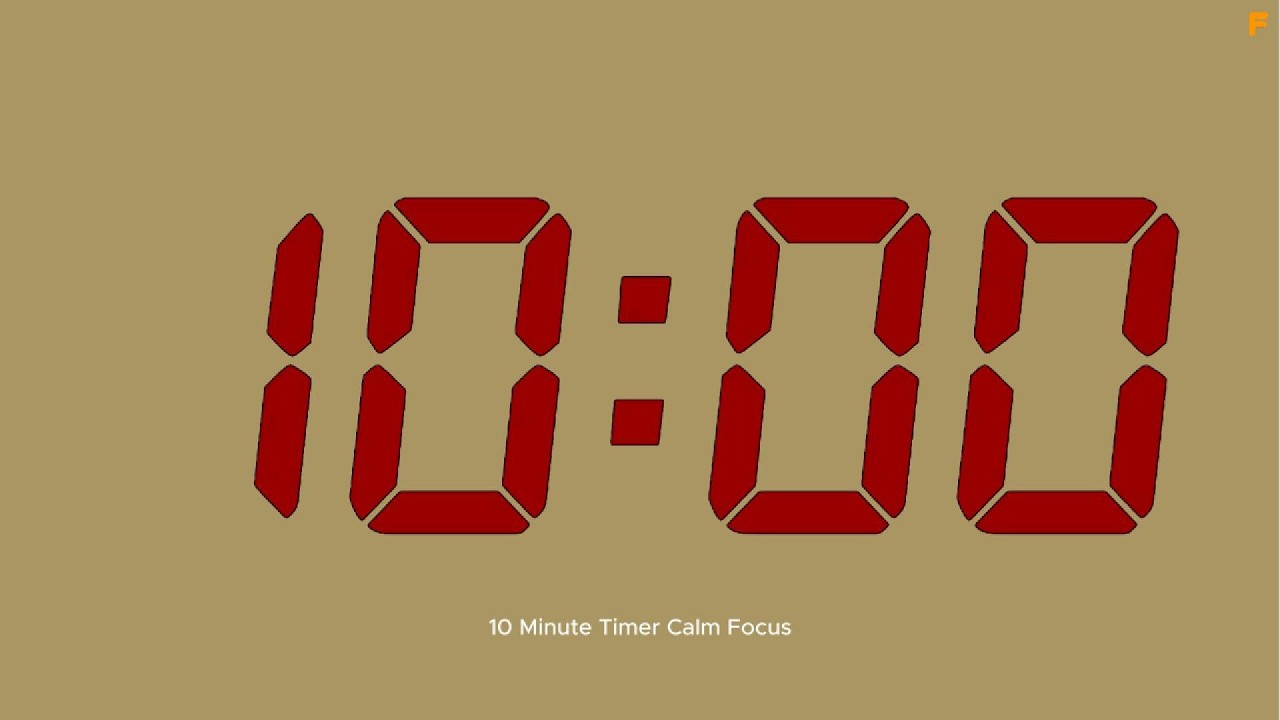 10 Minute Timer Calm Focus