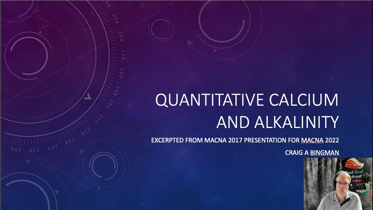 Quantitative Calcium Alkalinity: MACNA 2022