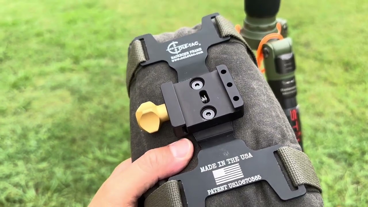 Cole-tac bag and backbone frame with dual sided arca plate