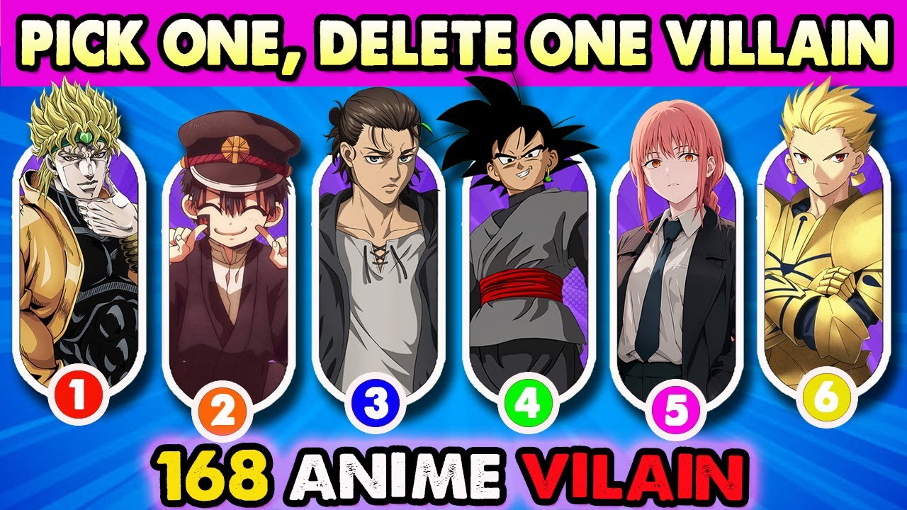 PICK ONE, DELETE ONE ANIME VILLAINS. 🦾😈 | Anime Quiz