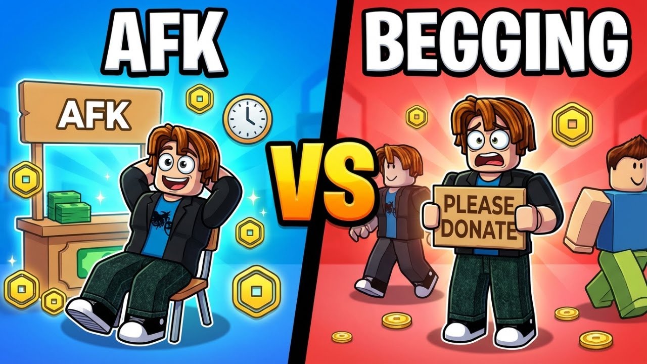 AFK Strategy vs Begging - Which Gets More Robux?