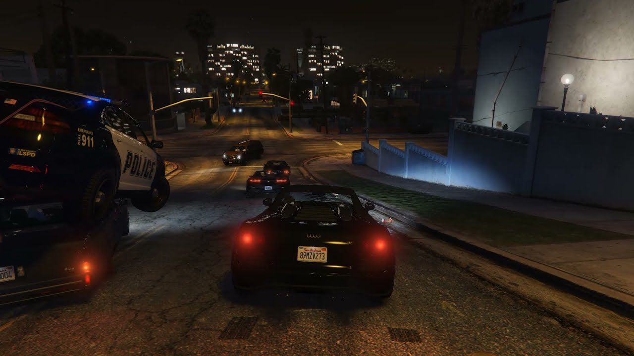 Prosperity Street Promenade Walking Tour and AI Glitches (GTA V)