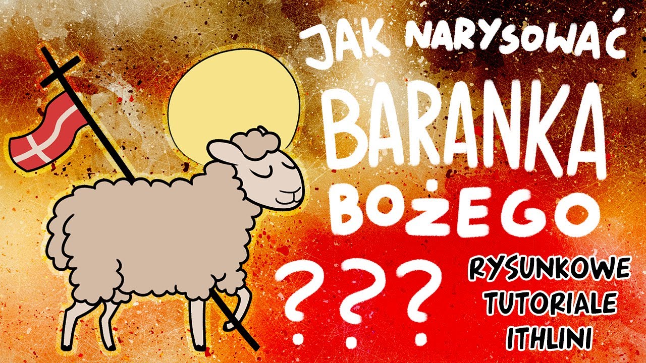 Jak narysować Baranka Bożego? :: WIELKANOCNY BARANEK BOŻY TUTORIAL :: Rysunkowe Tutoriale Ithlini