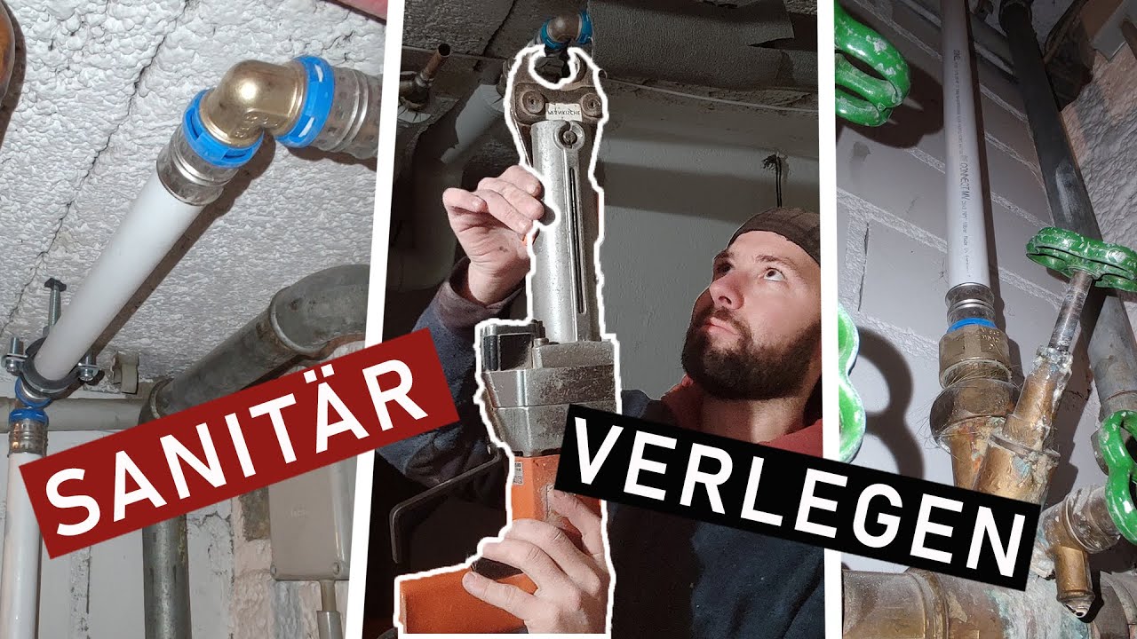 Sanit&auml;r verlegen | Sanit&auml;rinstallation in Altbau | Vlog # 8
