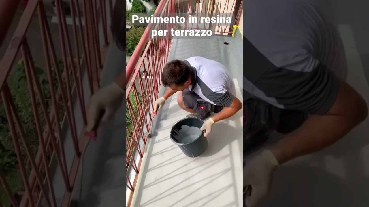 Pavimento in resina per terrazzo/balcone