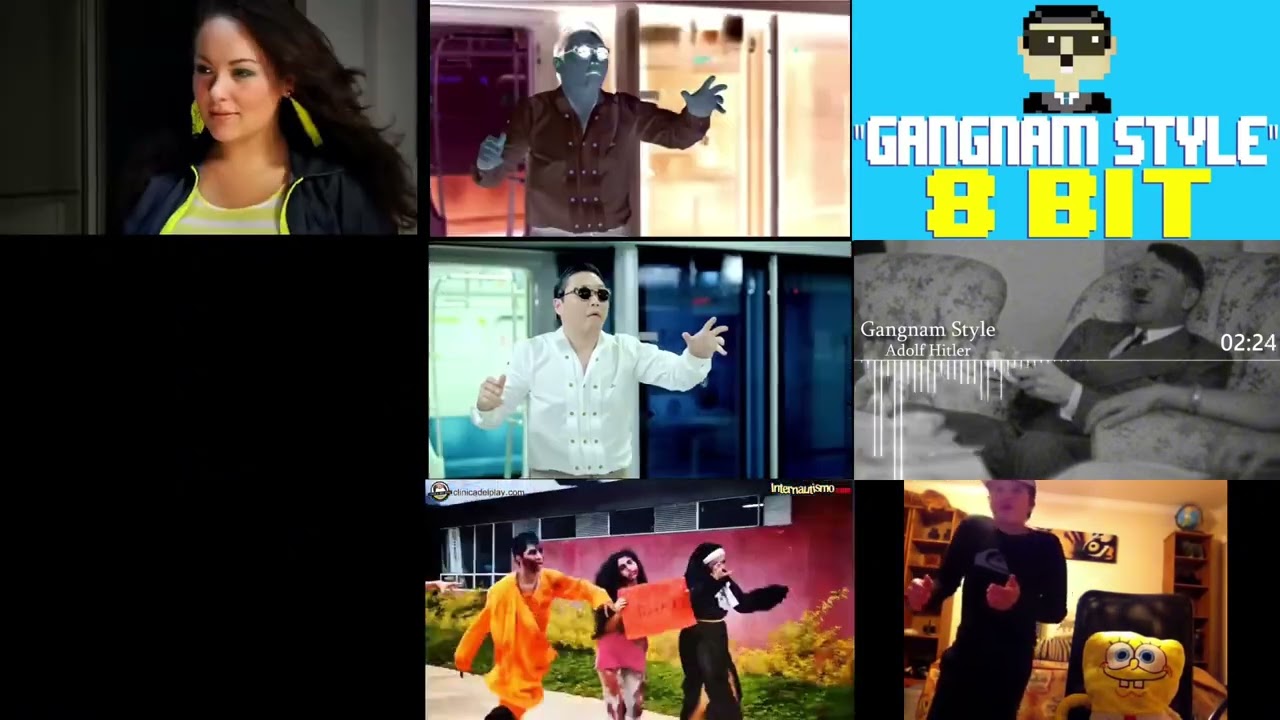 Gangnam Style 9 version mashup