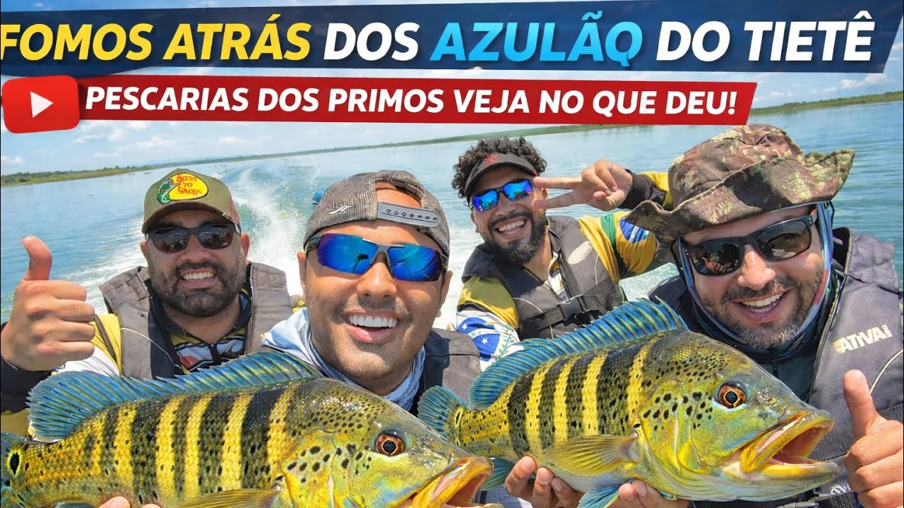  	Tentamos Pegar os Azulão do Tietê… Deu Bom? 😳 ( pescaria dos primos RevelAfishing em Araçatuba sp)