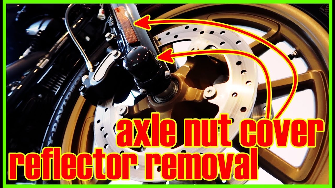 Harley Axle Nut Covers Install & Reflector Removal