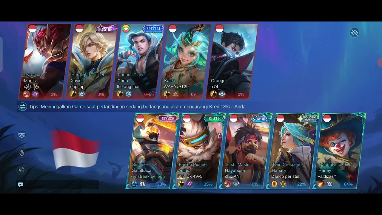 Push rank push rank awal season sangat hoki