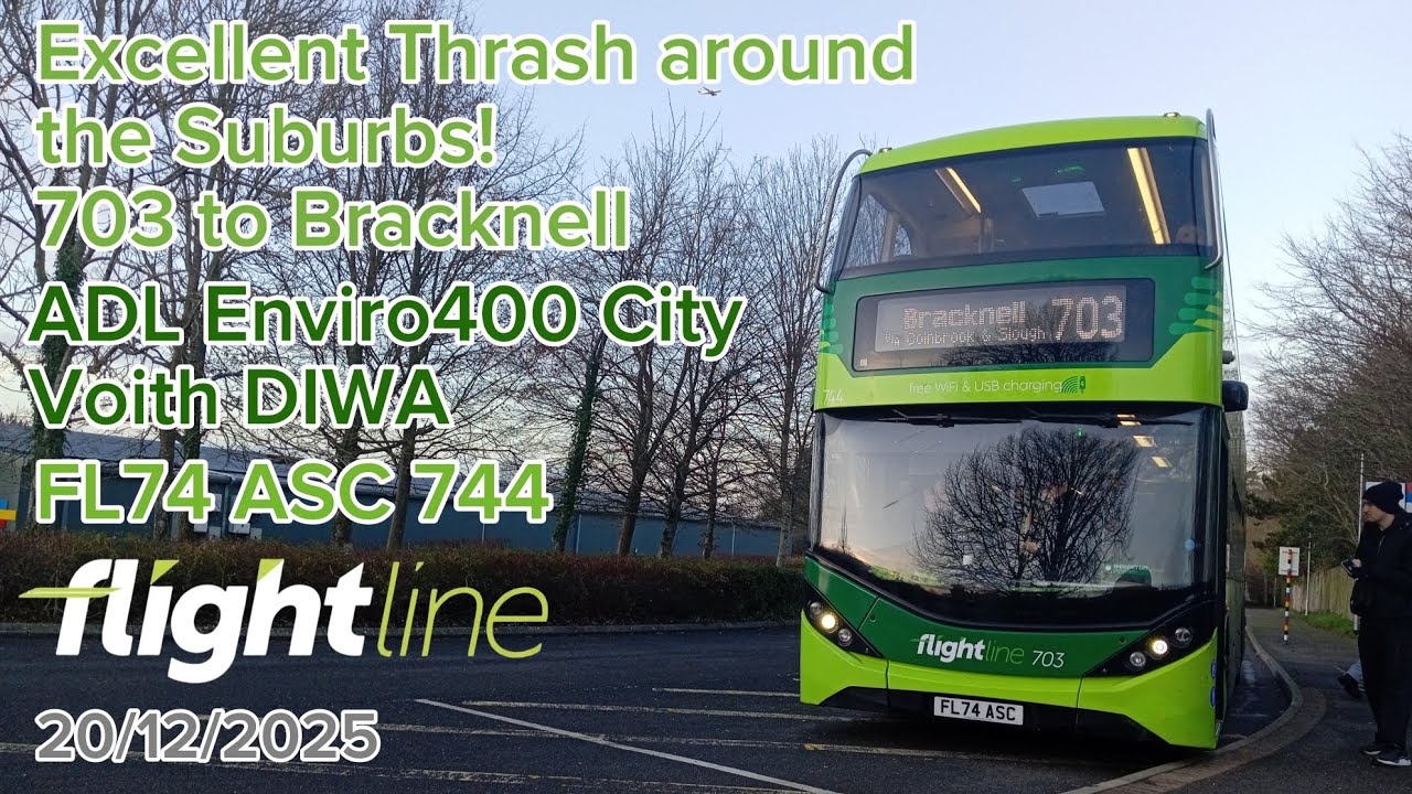 Excellent Thrash around the Suburbs! | ADL Enviro400 City | FL74 ASC 744 | 20/12/2025