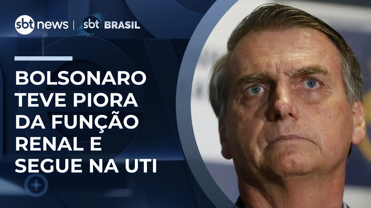 Bolsonaro tem piora da função renal e segue na UTI, diz boletim médico | #SBTBrasil