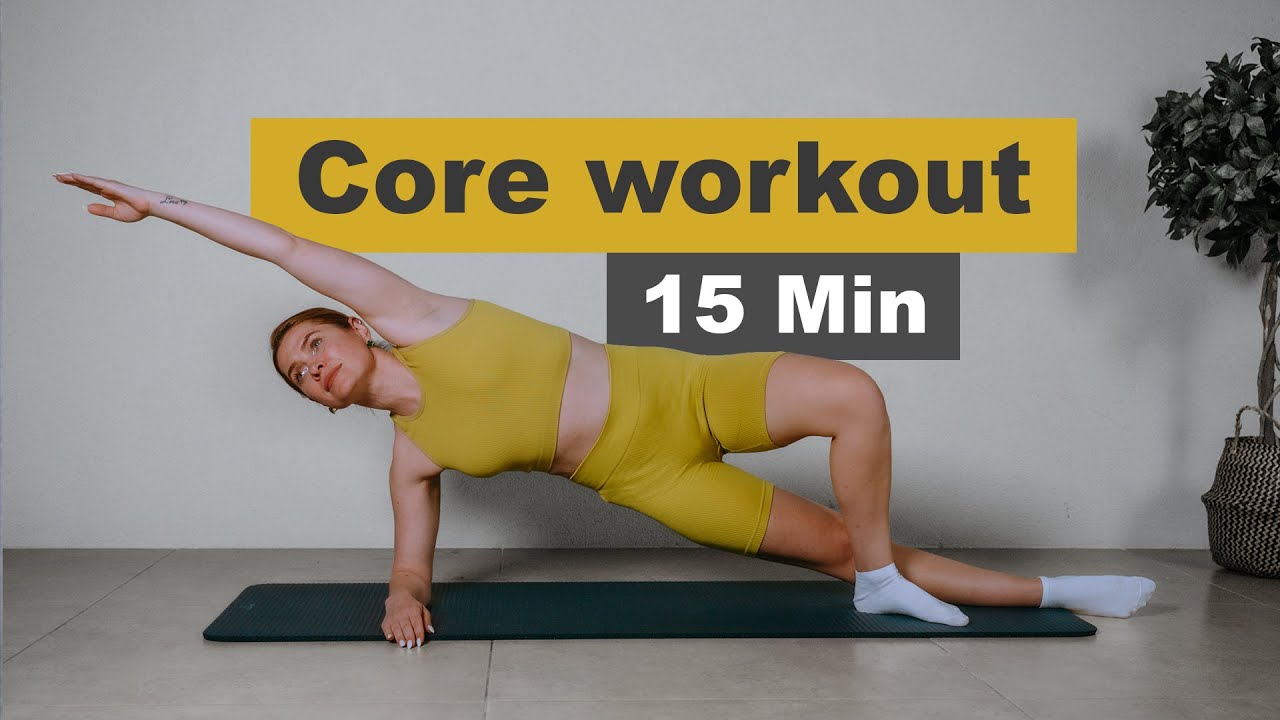 15 MIN CORE Workout – No Talking, No Equipment | At Home
