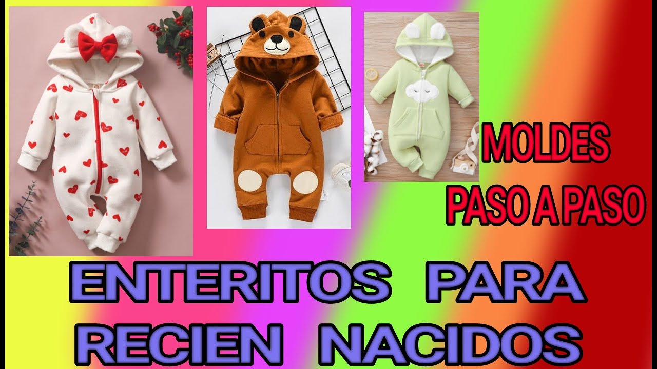 ENTERITOS PARA BEBES RECIEN NACIDOS 💖 MOLDES PASO A PASO 💖