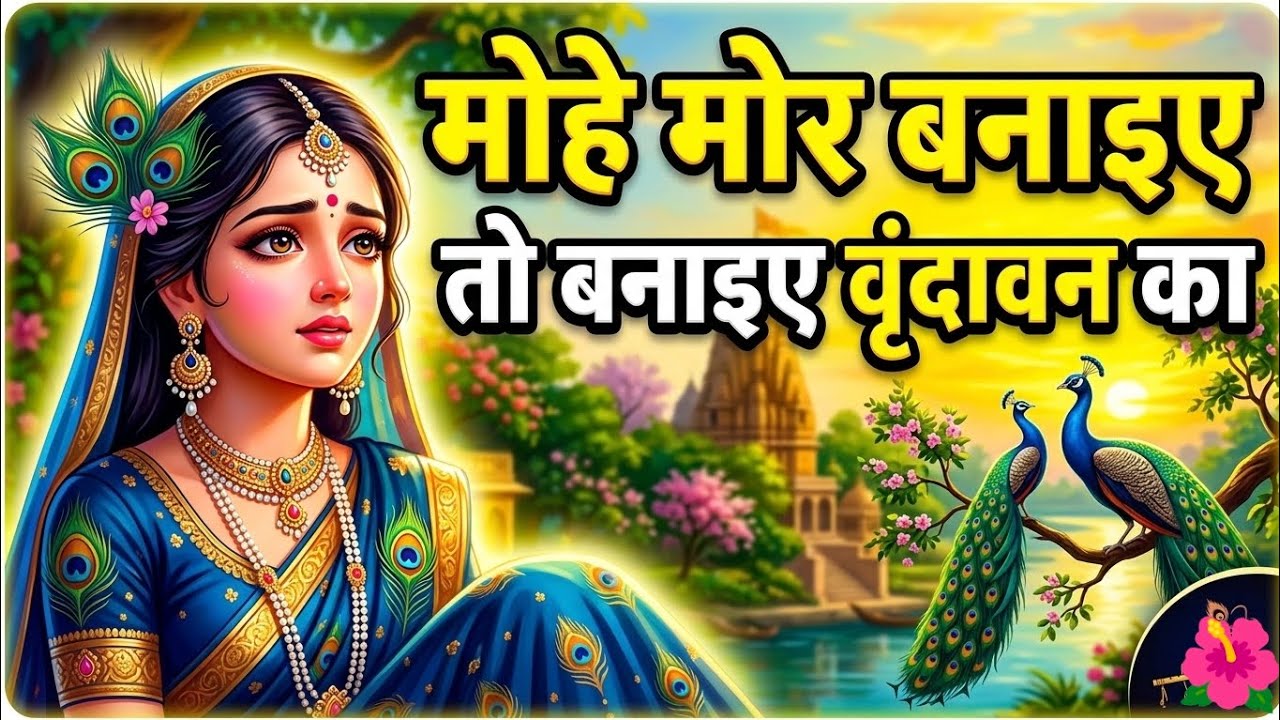 मोहे मोर बनाईयो राधा | mohe mor banaiyo Radha apne Vrindavan ka | Peaceful Radha Krishna bhajan
