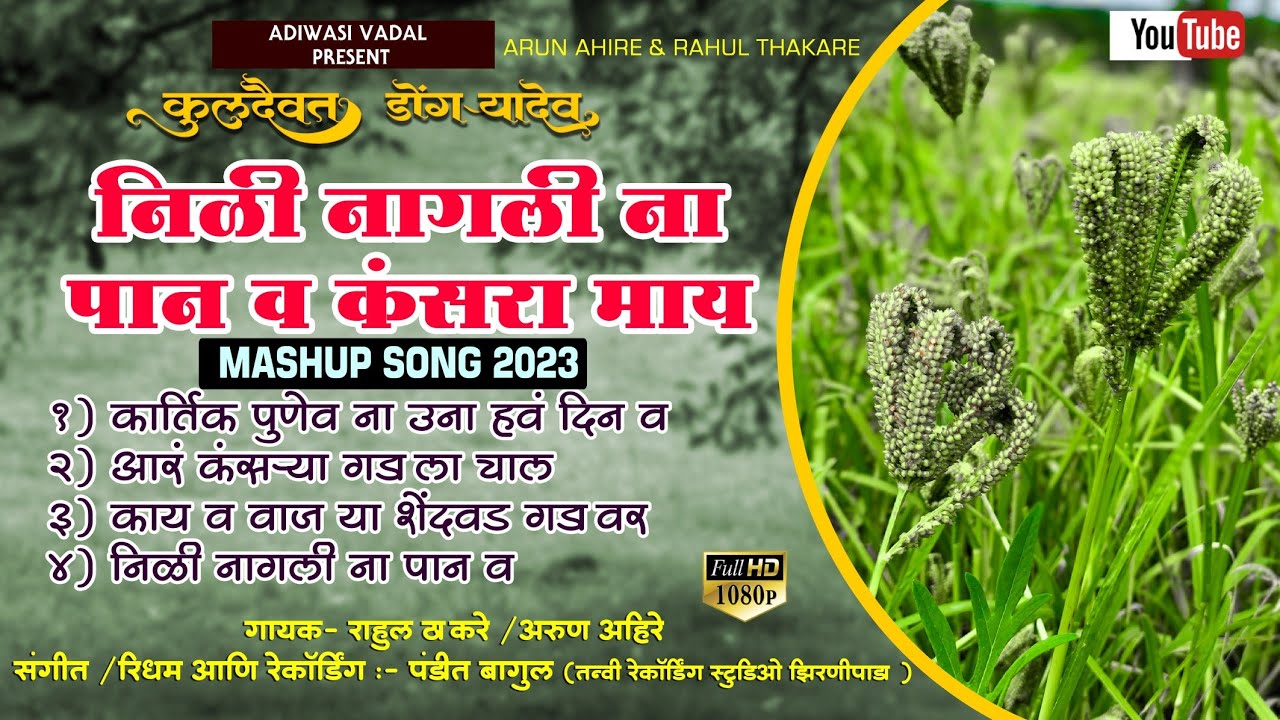 निळी नागली ना पान व || Dongryadev Nonstop Mashup #dongryadev #panditbagul #aadiwasivadal