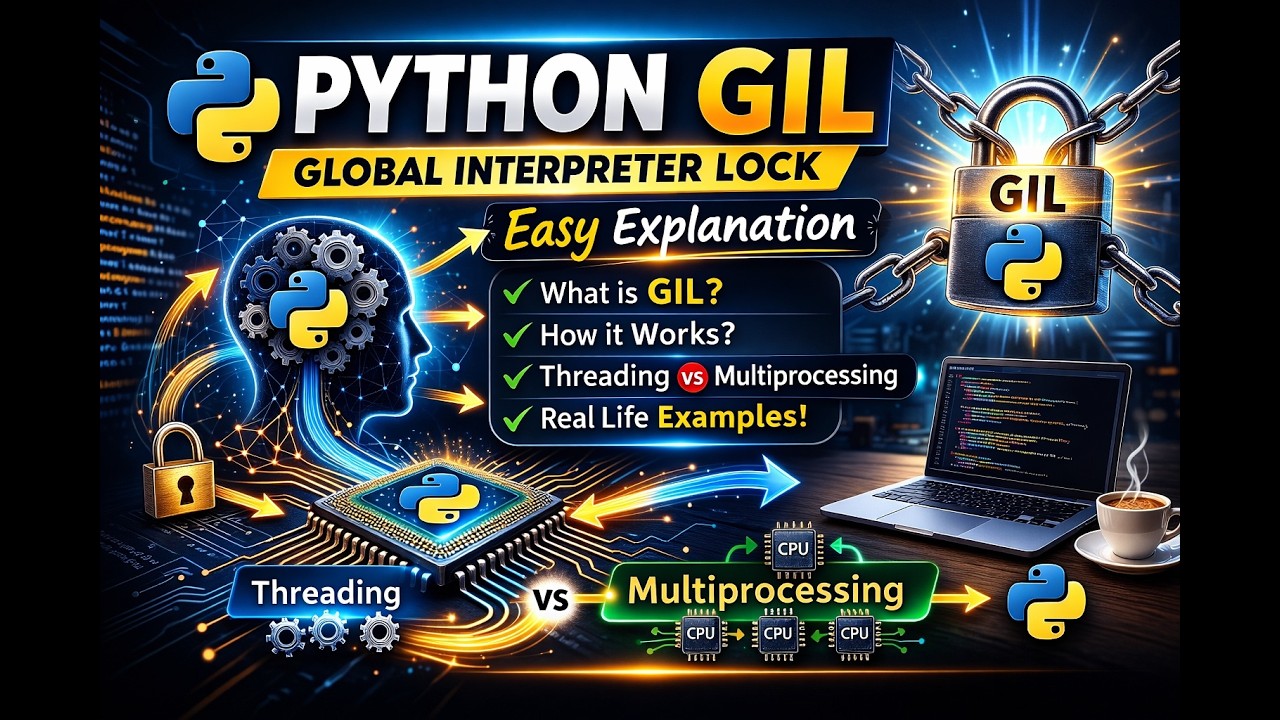 Understanding Python GIL Internals | CPU-Bound vs I/O-Bound Explained