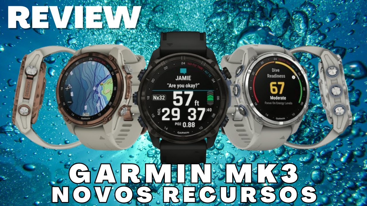 Garmin Descent Mk3: O Novo Computador de Mergulho Revolucionário!