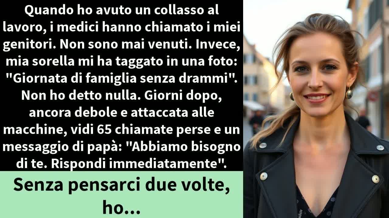Quando ho avuto un collasso al lavoro, i medici hanno chiamato i miei genitori. Non sono mai venuti.