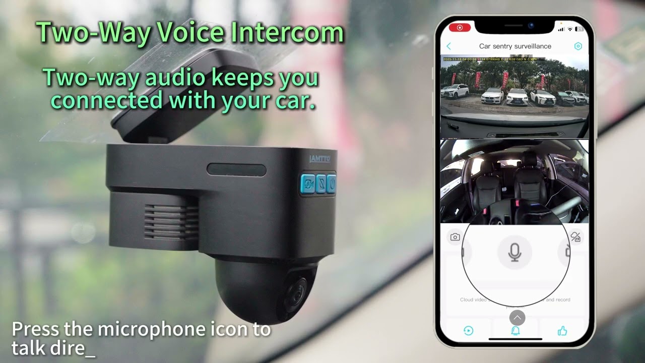 LAMTTO DC22 4G LTE Car Security Camera Installation Tutorial Demo