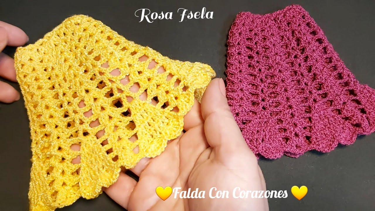 Falda para Barbie Corazones #RosaIsela