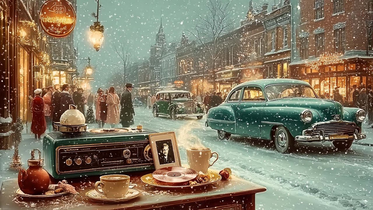 Cozy 1950’s Coffee Shop  Old Soul Songs 🎁 Vintage Soul Holiday Playlist 🎆