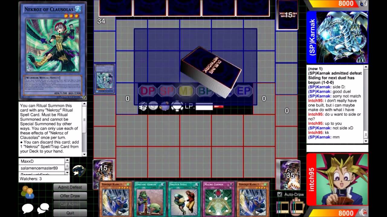 Competitive Yugioh Duels (Special) : Yosenju (Intch95) vs Nekroz - Utter Smackdown