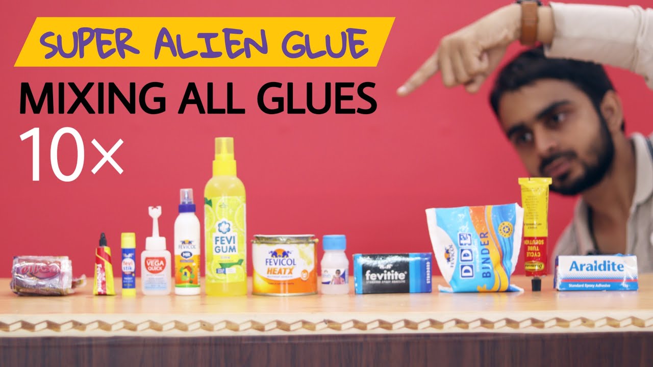 When We Mix More Than 10 Glues Into One To Make Super Alien Glue !!