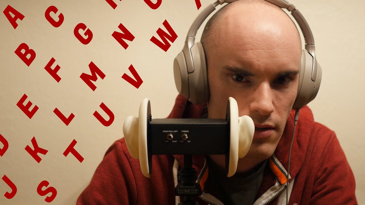 [ASMR] Binaural Alphabet of Trigger Words