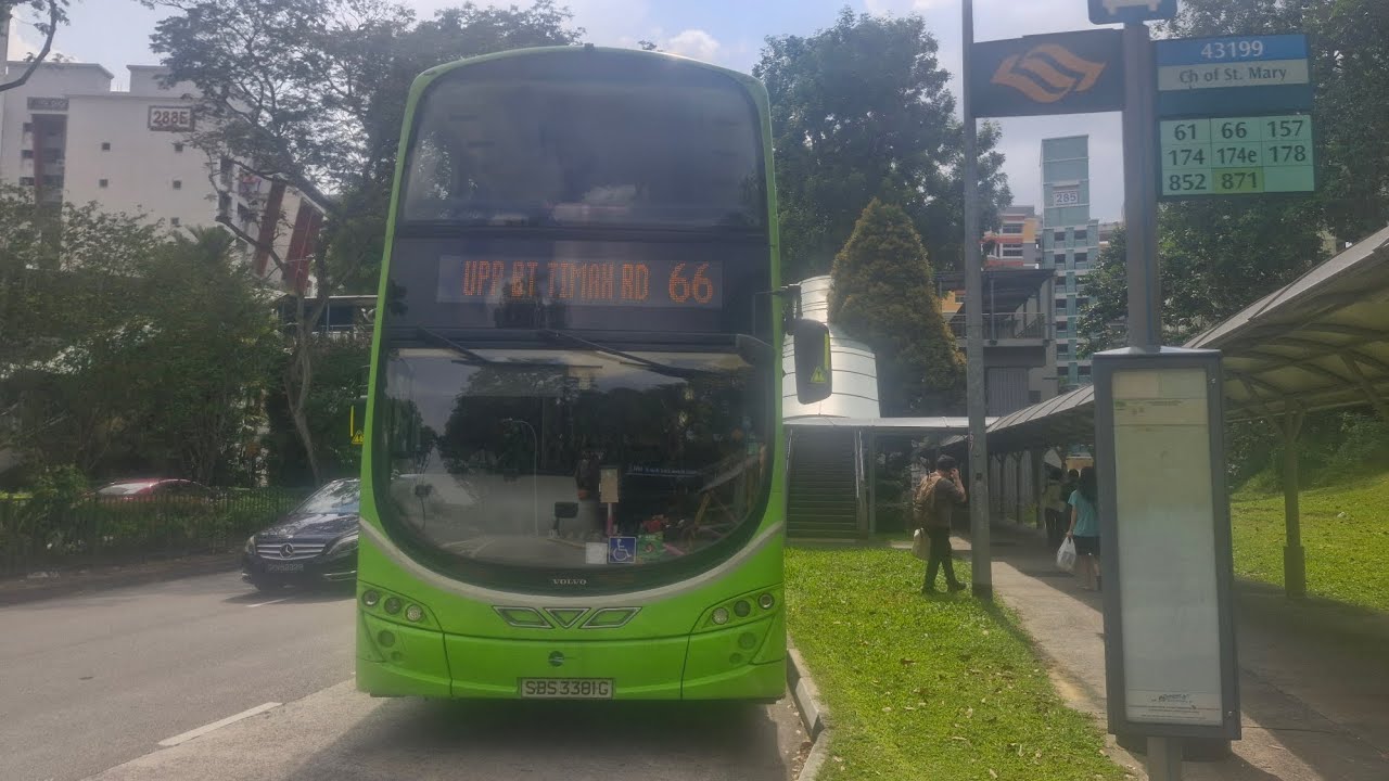 Tower Transit Bus Service 66 Volvo B9TL Wright Eclipse Gemini 2 Batch 3 SBS3381G