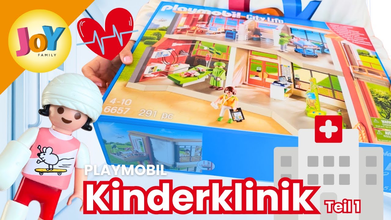 PLAYMOBIL UNBOXING | Kinderkrankenhaus 🏥👨‍⚕️ Teil 1 | City Life 🌇 6657 | Joy Family kids