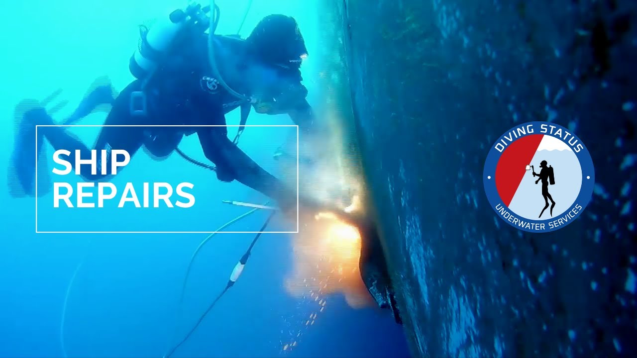 Underwater Oxy Arc Cutting a VLCC vessel | Diving Status | #UnderwaterServices