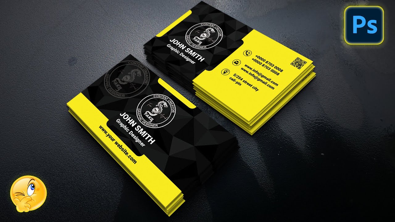 How to design this business card - photoshop tutorial