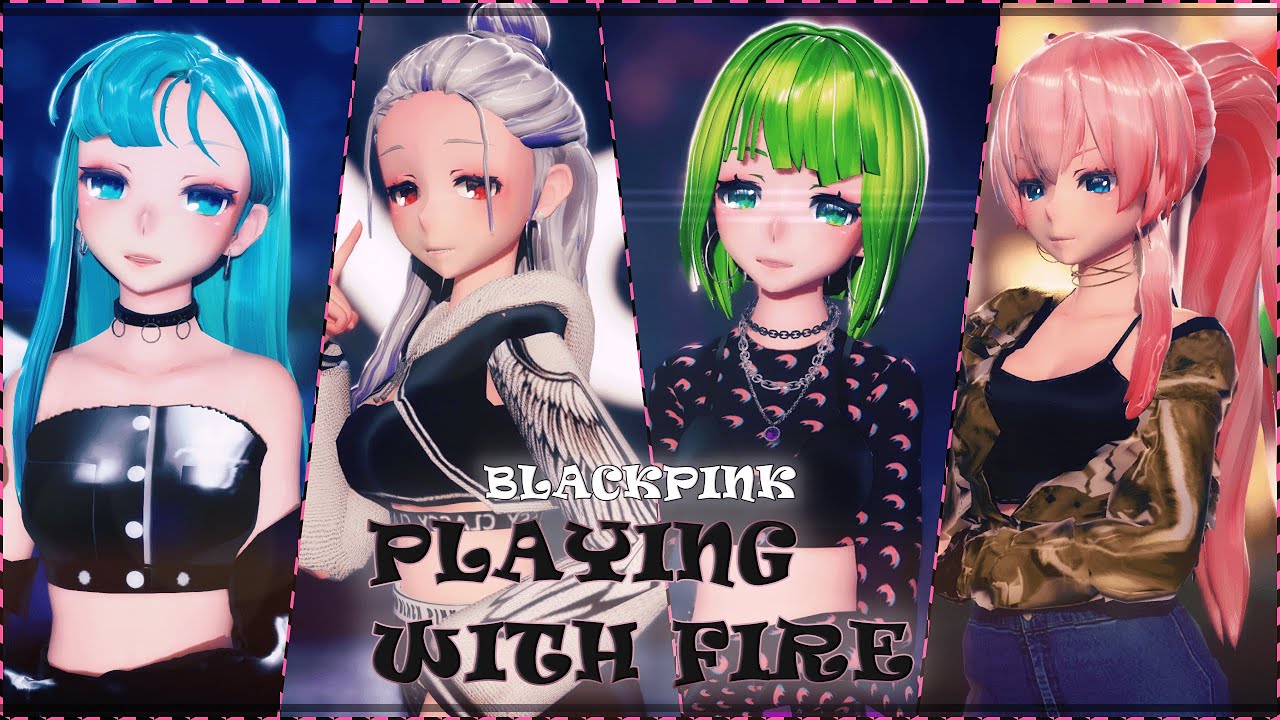 【MMD】 BLACKPINK - 불장난(PLAYING WITH FIRE) [4K/60FPS]