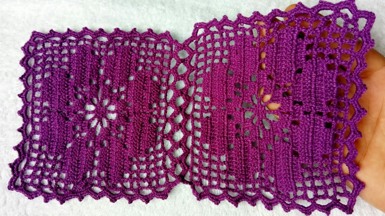 Beautiful Crochet tablecloth Tutorial l Easy crochet Tablecloth l crochet pattern